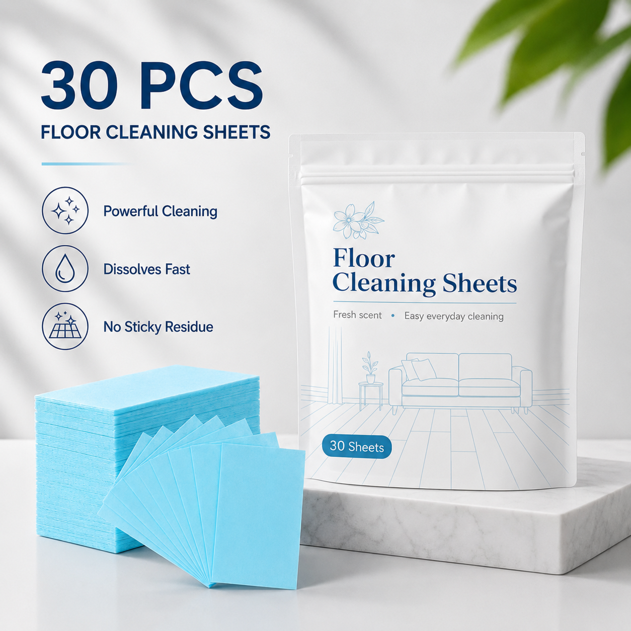 Floor Cleaning Wipes—Instant Cleaning, No Residue